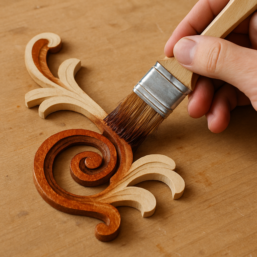 wooden tree ornaments