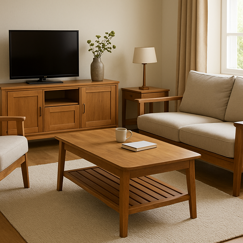 light wood living room furniture