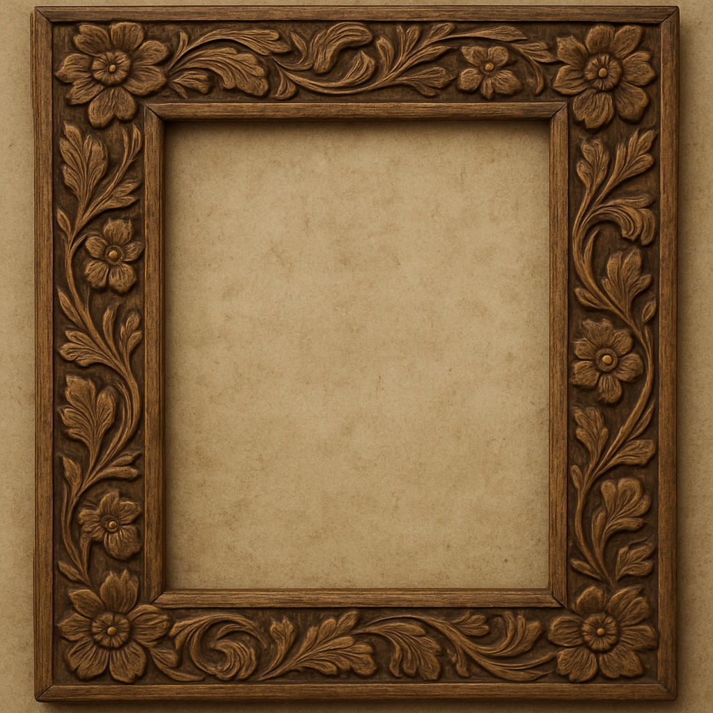 wooden carved frames